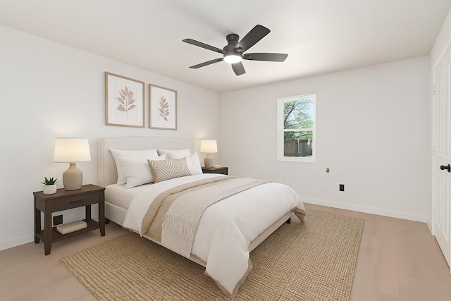 2305 Fenestra Dr, Dallas, TX 75228 - bedroom featuring baseboards and ceiling fan
