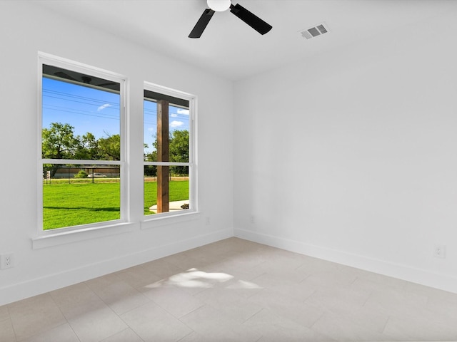 1705 J E, Woody, Springtown, TX 76082 - spare room featuring baseboards and ceiling fan