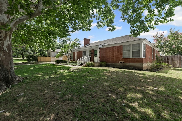 3516 Rogers Ave, Fort Worth, TX 76109 - view of front of house with a chimney and brick siding