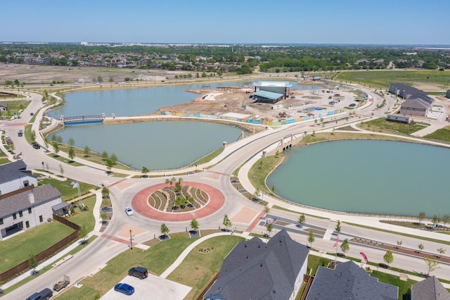 1836 Summer Aura, Mesquite, TX 75181 - aerial overview of property's location with a nearby body of water