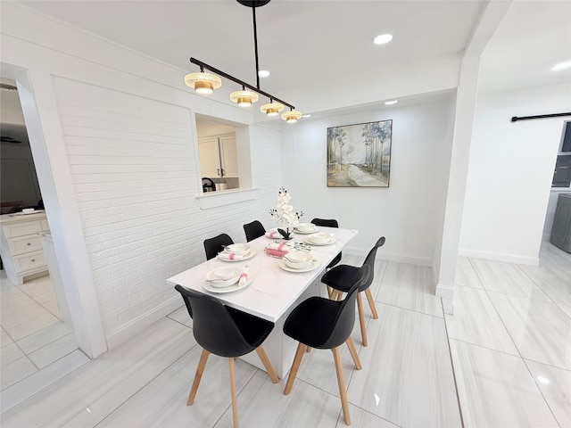 2138 Cambridge Dr, Irving, TX 75061 - dining room with baseboards and recessed lighting