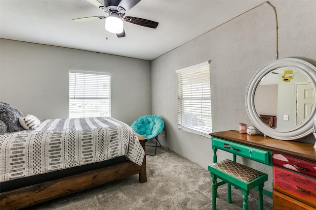 409 N Arizona, Celina, TX 75009 - carpeted bedroom featuring multiple windows and ceiling fan
