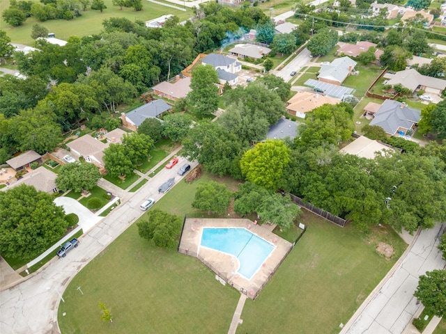 7227 N Stone Meadow Cir, Rowlett, TX 75088 - aerial perspective of suburban area featuring a pool