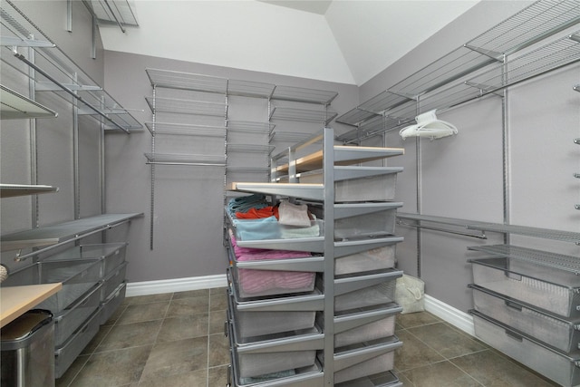 437 Monarch Hill Ct, Keller, TX 76248 - spacious closet featuring dark tile patterned floors