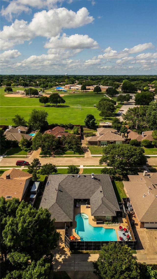 3616 Wandering Trl, Plano, TX 75075 - aerial view of a pool area