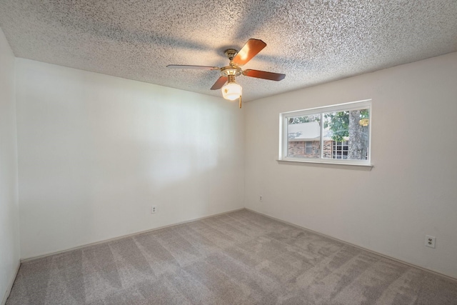 110 S Capri Dr, Duncanville, TX 75116 - carpeted empty room with ceiling fan and a textured ceiling