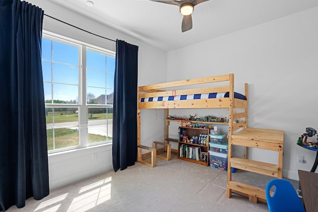 7954 Lax Dr, Fort Worth, TX 76126 - carpeted bedroom with ceiling fan