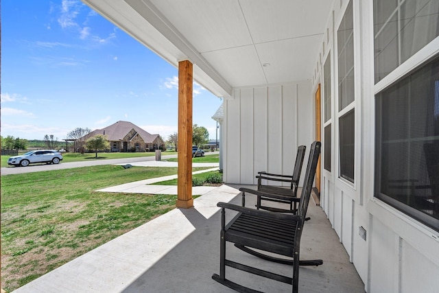 7954 Lax Dr, Fort Worth, TX 76126 - porch featuring a lawn