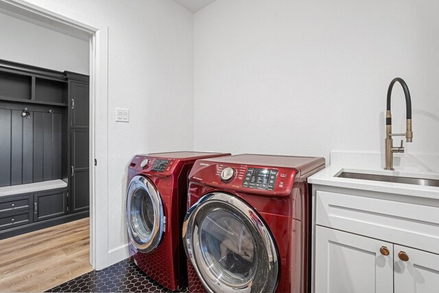 7954 Lax Dr, Fort Worth, TX 76126 - washroom featuring washing machine and dryer and cabinet space