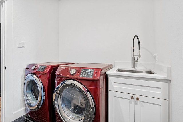 7954 Lax Dr, Fort Worth, TX 76126 - washroom with independent washer and dryer and cabinet space