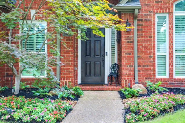 6717 Alcove Ln, Plano, TX 75024 - view of exterior entry featuring brick siding