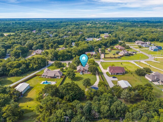 258 Pecan Hollow Cir, Anna, TX 75409 - drone / aerial view of a heavily wooded area