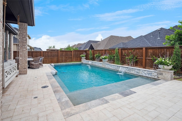 3228 Zenyatta Ct, Celina, TX 75009 - view of swimming pool with a patio, a fenced backyard, and outdoor dining space