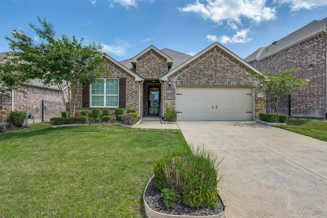 1814 Indigo Creek Ln, Wylie, TX 75098 - traditional home with a garage, driveway, brick siding, a shingled roof, and stone siding