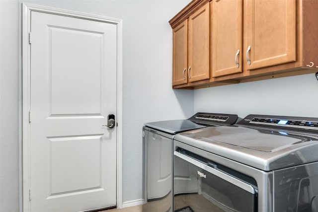 3118 Oak Crest Dr, Royse City, TX 75189 - washroom featuring washing machine and clothes dryer and cabinet space