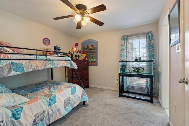 300 Burtonwood Cir, Ovilla, TX 75154 - carpeted bedroom featuring baseboards and ceiling fan