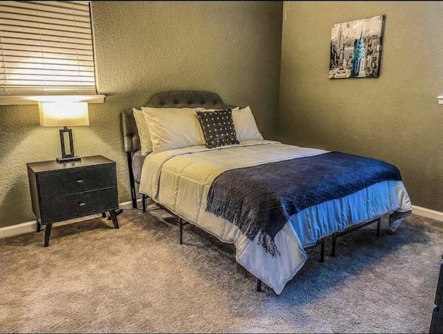 1432 Hurstview Dr, Hurst, TX 76053 - carpeted bedroom featuring baseboards and a textured wall