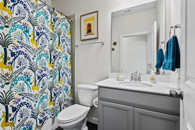 1021 Adelyn St, Anna, TX 75409 - full bathroom with vanity, toilet, and a shower with shower curtain