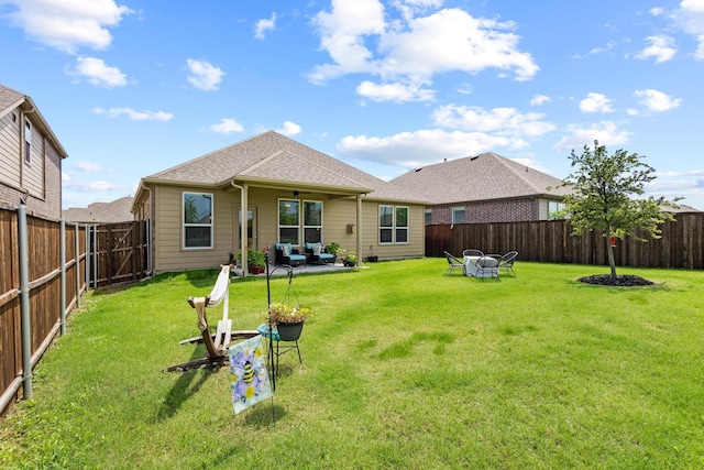 1021 Adelyn St, Anna, TX 75409 - rear view of house featuring an outdoor living space and roof with shingles