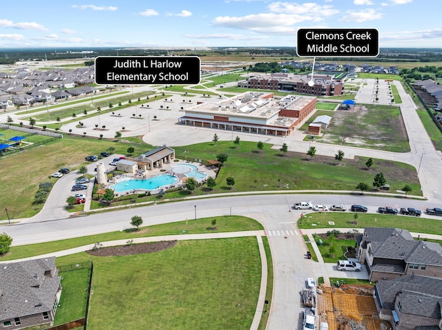 1021 Adelyn St, Anna, TX 75409 - drone / aerial view of a pool area
