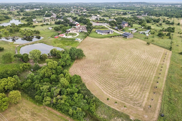 1001 Colina Vista Ln, Crowley, TX 76036 - aerial overview of property's location with a nearby body of water, abundant farmland, and rural landscape