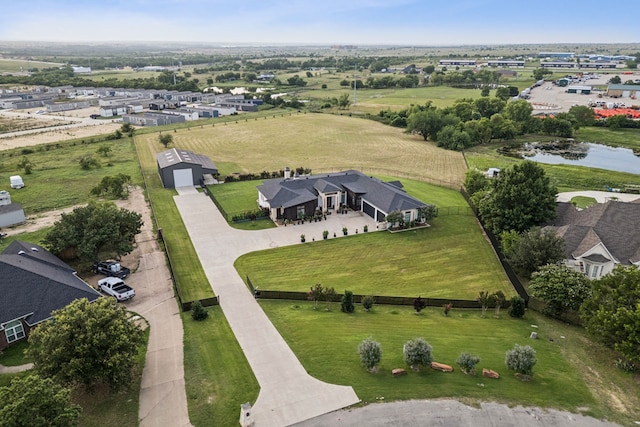 1001 Colina Vista Ln, Crowley, TX 76036 - aerial view of property and surrounding area with rural landscape and a large body of water