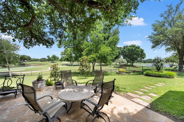 1524 Eastwick Ln, Plano, TX 75093 - view of patio featuring view of golf course