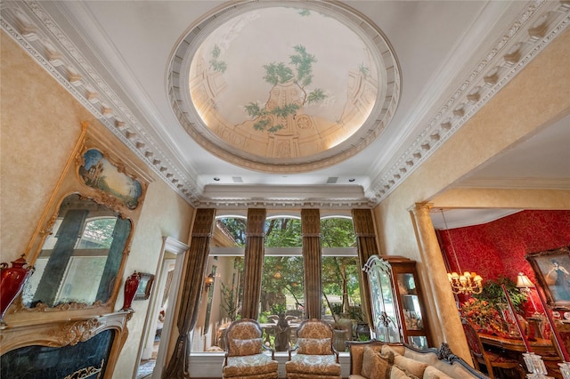 1524 Eastwick Ln, Plano, TX 75093 - lobby with a towering ceiling and crown molding