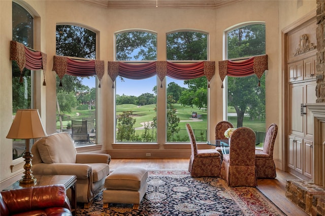 1524 Eastwick Ln, Plano, TX 75093 - sunroom featuring view of golf course