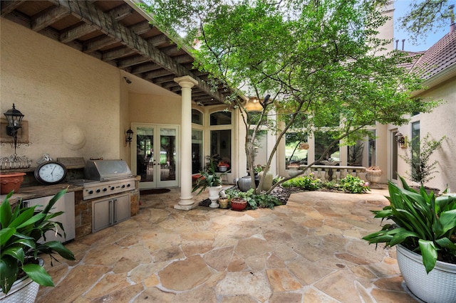 1524 Eastwick Ln, Plano, TX 75093 - view of patio / terrace featuring french doors
