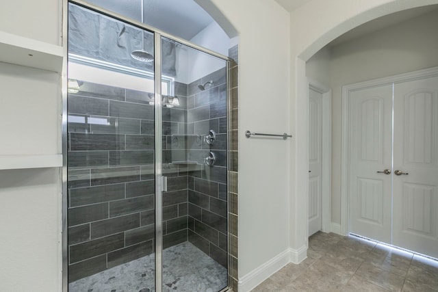 1016 Spring Falls Dr, Mckinney, TX 75071 - full bathroom featuring a stall shower and baseboards