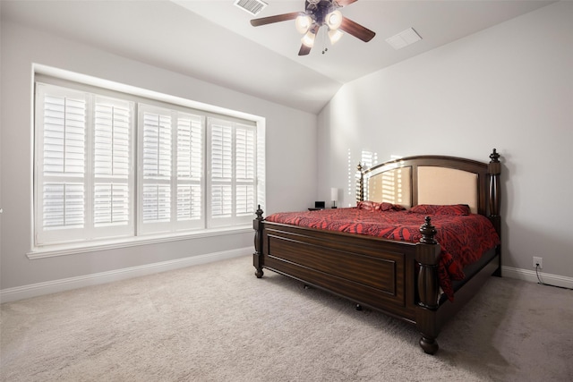 310 Hawthorn Dr, Wylie, TX 75098 - carpeted bedroom featuring baseboards, vaulted ceiling, and a ceiling fan