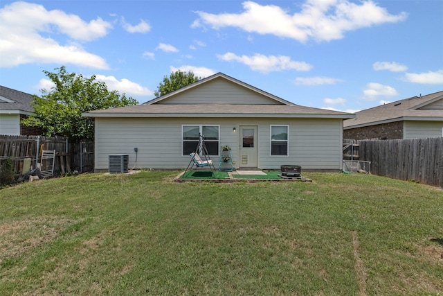 3328 Royal Crest Dr, Fort Worth, TX 76140 - rear view of house featuring central air condition unit and a patio area