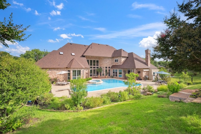 508 Moraine Way, Heath, TX 75032 - view of pool featuring a patio area and a pool with connected hot tub