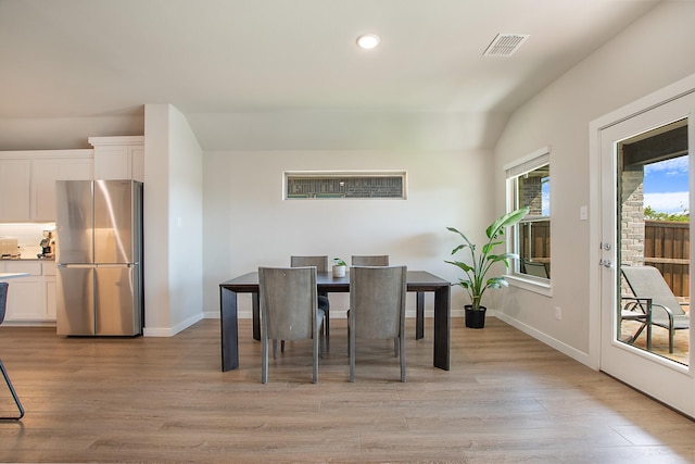 4007 Buckeye Bnd, Melissa, TX 75454 - dining room with light wood-style floors, recessed lighting, and baseboards