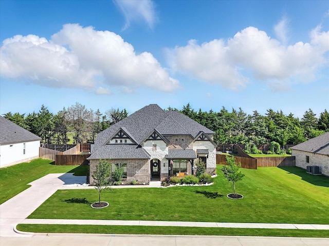 7431 Bald Cypress Dr, Ovilla, TX 75154 - french provincial home featuring stone siding, driveway, and a shingled roof