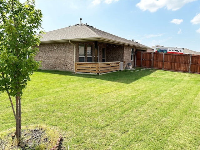 9404 Mirror Fountain Cir, Frisco, TX 75033 - rear view of property with brick siding and roof with shingles