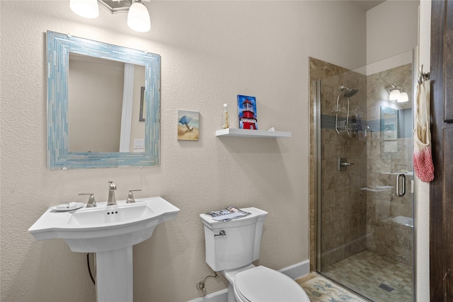 5100 Swisher Rd, Denton, TX 76208 - full bathroom with toilet and a stall shower