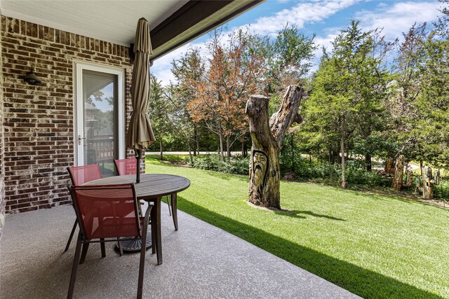 5100 Swisher Rd, Denton, TX 76208 - view of patio / terrace with view of scattered trees