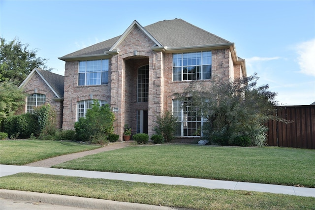 3704 Roxbury Ln, Plano, TX 75025 - traditional-style home with brick siding and a shingled roof