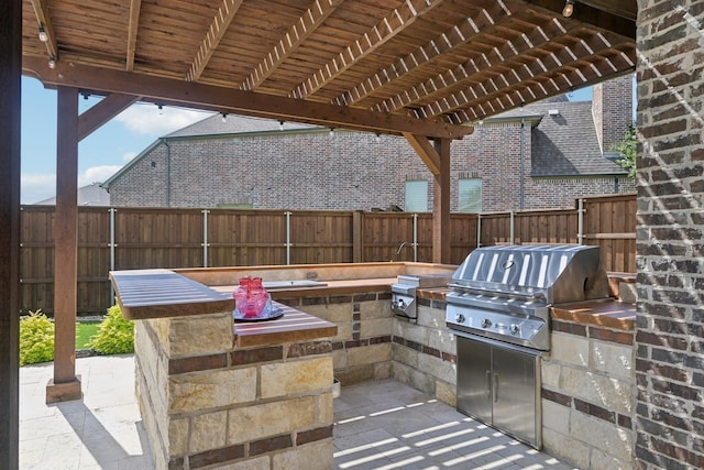 4158 Benchmark Ln, Frisco, TX 75034 - fenced backyard with a patio area