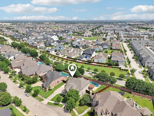 4158 Benchmark Ln, Frisco, TX 75034 - aerial overview of property's location featuring nearby suburban area