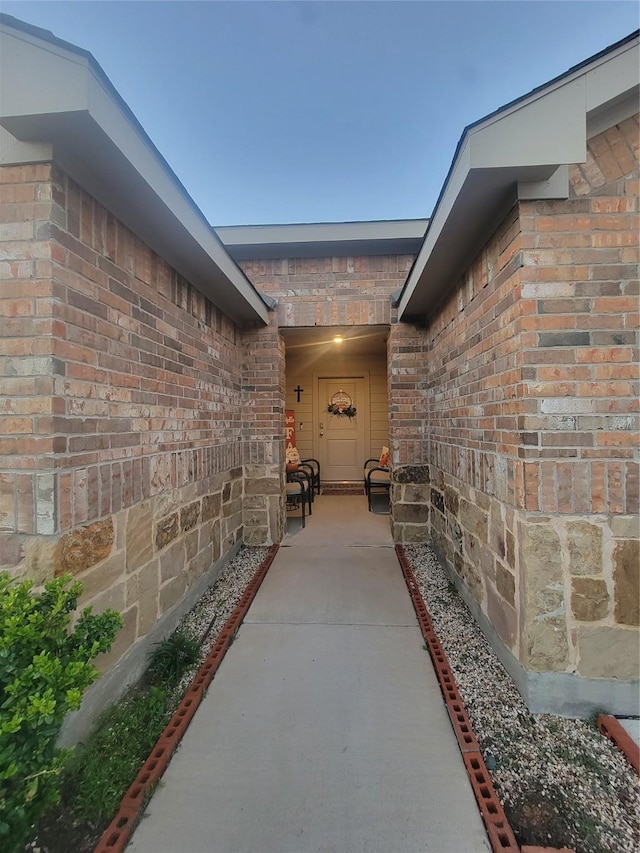 3400 Quiet Valley Rd, Fort Worth, TX 76123 - view of exterior entry with brick siding