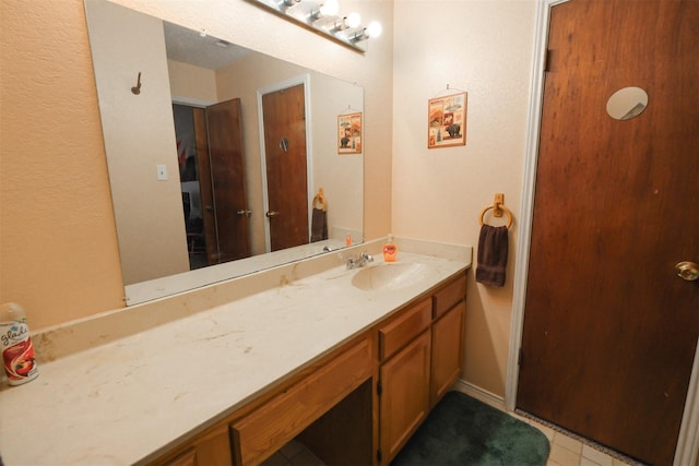675 Harbor Dr N, Azle, TX 76020 - bathroom with vanity and tile patterned floors