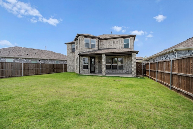 4224 Wood River Trl, Prosper, TX 75078 - back of house with a patio area and brick siding