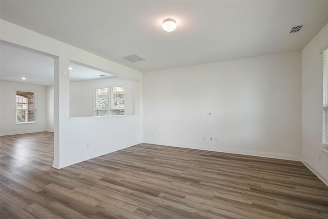 4224 Wood River Trl, Prosper, TX 75078 - empty room featuring wood finished floors, baseboards, and recessed lighting