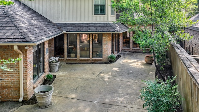 4708 Shady Ridge Ct, Fort Worth, TX 76109 - fenced backyard featuring a patio area