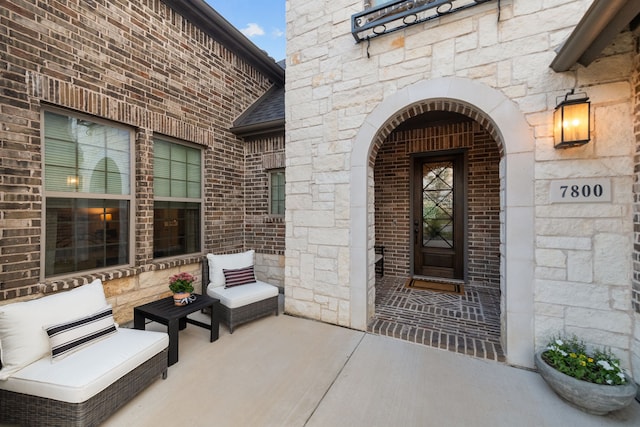 7800 Kentmere, The Colony, TX 75056 - entrance to property featuring stone siding and brick siding