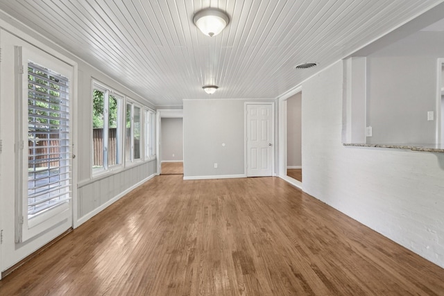 3620 W Biddison St, Fort Worth, TX 76109 - unfurnished room featuring wood finished floors and wood ceiling