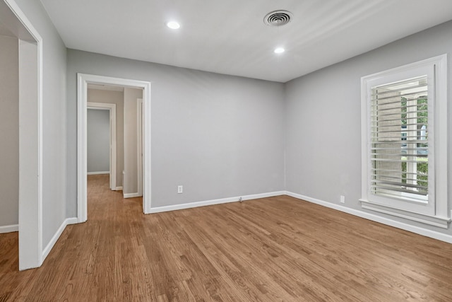 3620 W Biddison St, Fort Worth, TX 76109 - unfurnished room featuring wood finished floors, recessed lighting, and baseboards
